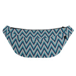 Zigzag Knitted Pattern Print Fanny Pack