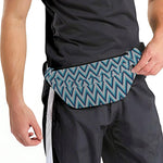 Zigzag Knitted Pattern Print Fanny Pack