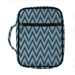 Zigzag Knitted Pattern Print Front Pocket Bible Bag
