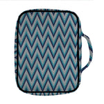 Zigzag Knitted Pattern Print Front Pocket Bible Bag