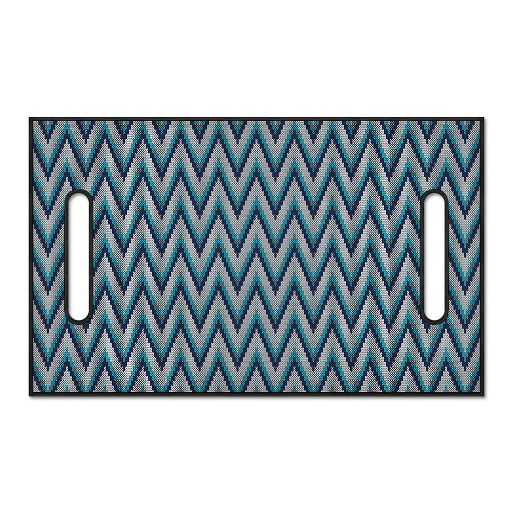 Zigzag Knitted Pattern Print Golf Cart Seat Cover