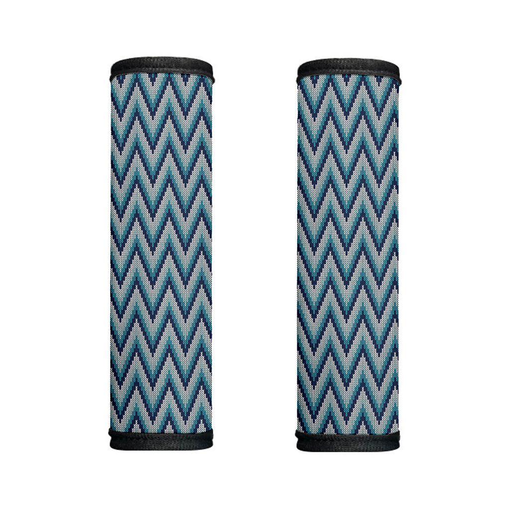 Zigzag Knitted Pattern Print Handle Covers