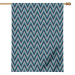 Zigzag Knitted Pattern Print House Flag