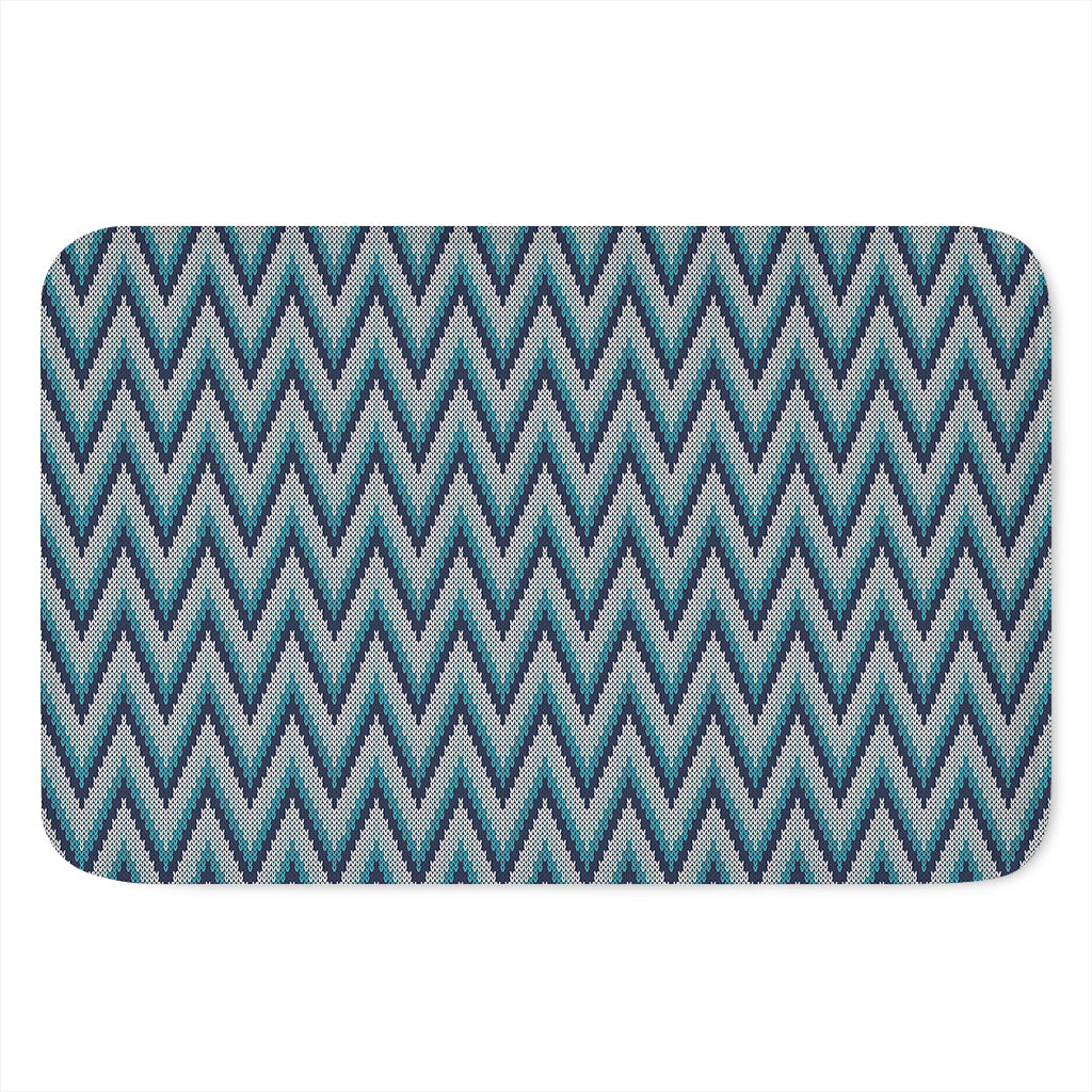 Zigzag Knitted Pattern Print Indoor Door Mat