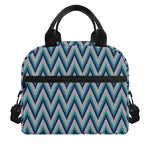 Zigzag Knitted Pattern Print Insulated Lunch Bag