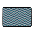 Zigzag Knitted Pattern Print Kitchen Mat