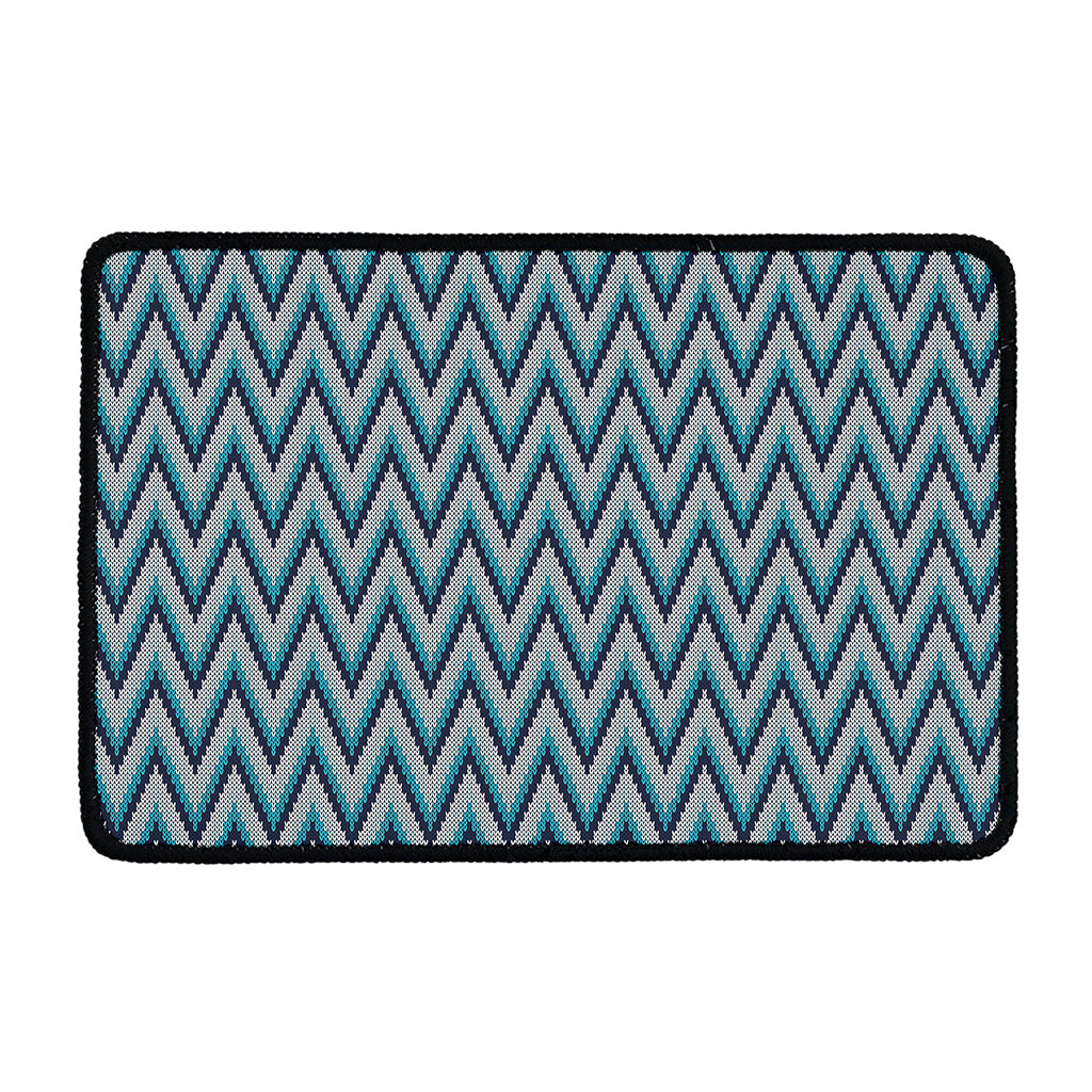 Zigzag Knitted Pattern Print Kitchen Mat