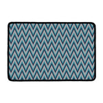 Zigzag Knitted Pattern Print Kitchen Mat