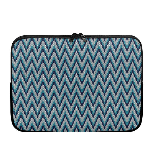 Zigzag Knitted Pattern Print Laptop Sleeve