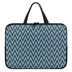 Zigzag Knitted Pattern Print Laptop Sleeve With Handle