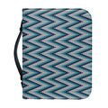Zigzag Knitted Pattern Print Leather Bible Cover