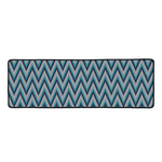 Zigzag Knitted Pattern Print Long Kitchen Mat