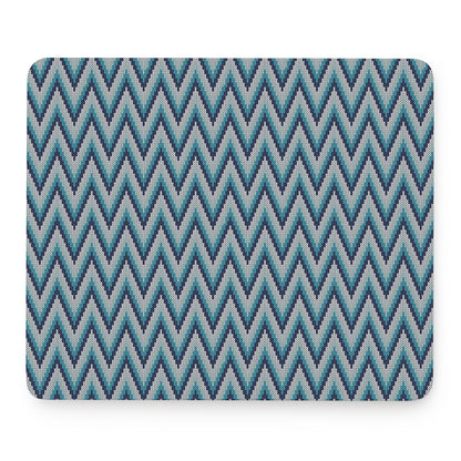Zigzag Knitted Pattern Print Mouse Pad