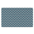 Zigzag Knitted Pattern Print Polyester Doormat