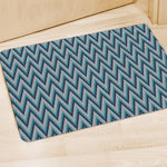 Zigzag Knitted Pattern Print Polyester Doormat