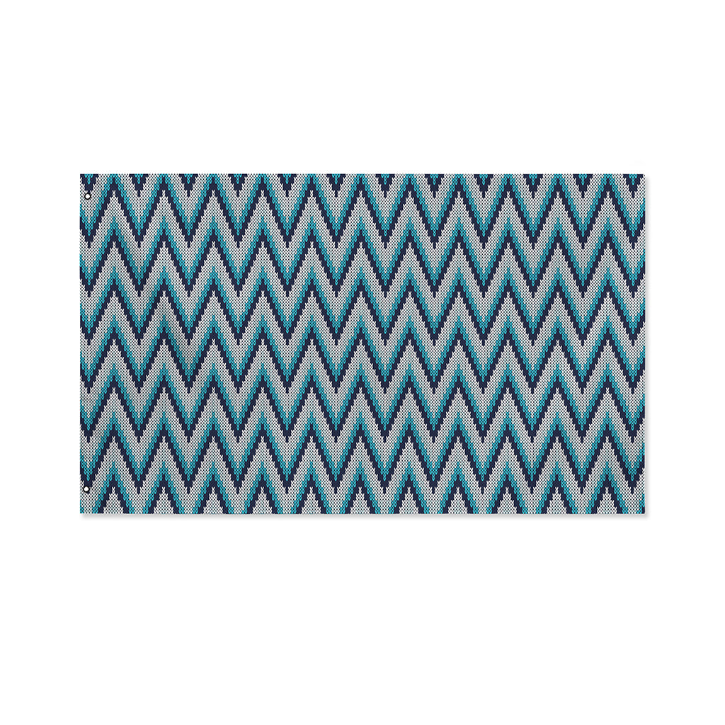 Zigzag Knitted Pattern Print Polyester Flag
