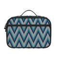 Zigzag Knitted Pattern Print Portable Lunch Bag