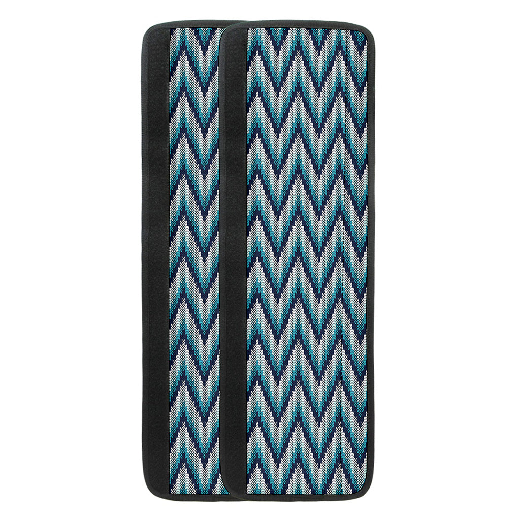 Zigzag Knitted Pattern Print Refrigerator Handle Covers