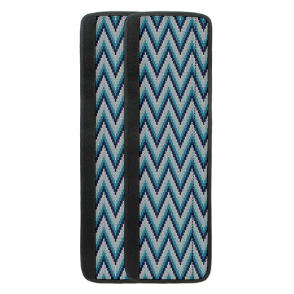 Zigzag Knitted Pattern Print Refrigerator Handle Covers