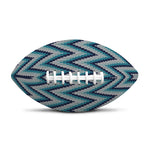 Zigzag Knitted Pattern Print Rugby Ball