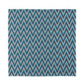Zigzag Knitted Pattern Print Silk Bandana