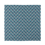 Zigzag Knitted Pattern Print Silk Bandana