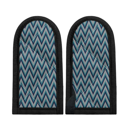 Zigzag Knitted Pattern Print Skillet Handle Cover