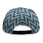Zigzag Knitted Pattern Print Snapback Cap
