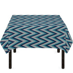 Zigzag Knitted Pattern Print Tablecloth