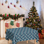 Zigzag Knitted Pattern Print Tablecloth