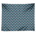 Zigzag Knitted Pattern Print Tapestry