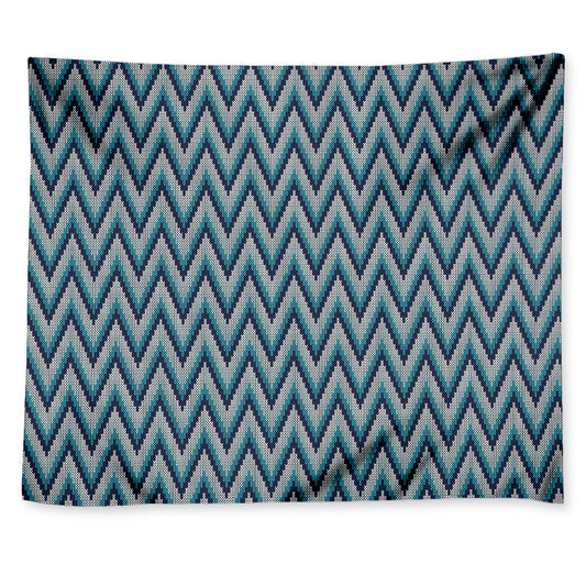 Zigzag Knitted Pattern Print Tapestry