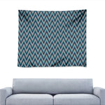 Zigzag Knitted Pattern Print Tapestry