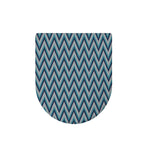 Zigzag Knitted Pattern Print Toilet Lid Cover