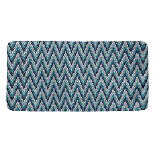 Zigzag Knitted Pattern Print Towel