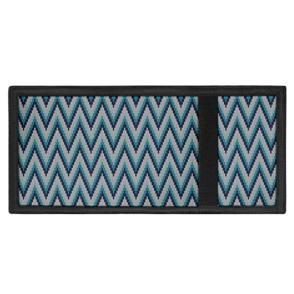 Zigzag Knitted Pattern Print Trifold Wallet