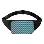 Zigzag Knitted Pattern Print Waist Bag