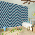 Zigzag Knitted Pattern Print Wall Sticker
