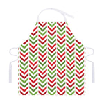Zigzag Merry Christmas Pattern Print Adjustable Apron