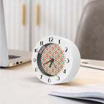 Zigzag Merry Christmas Pattern Print Alarm Clock