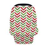 Zigzag Merry Christmas Pattern Print Baby Seat Cover