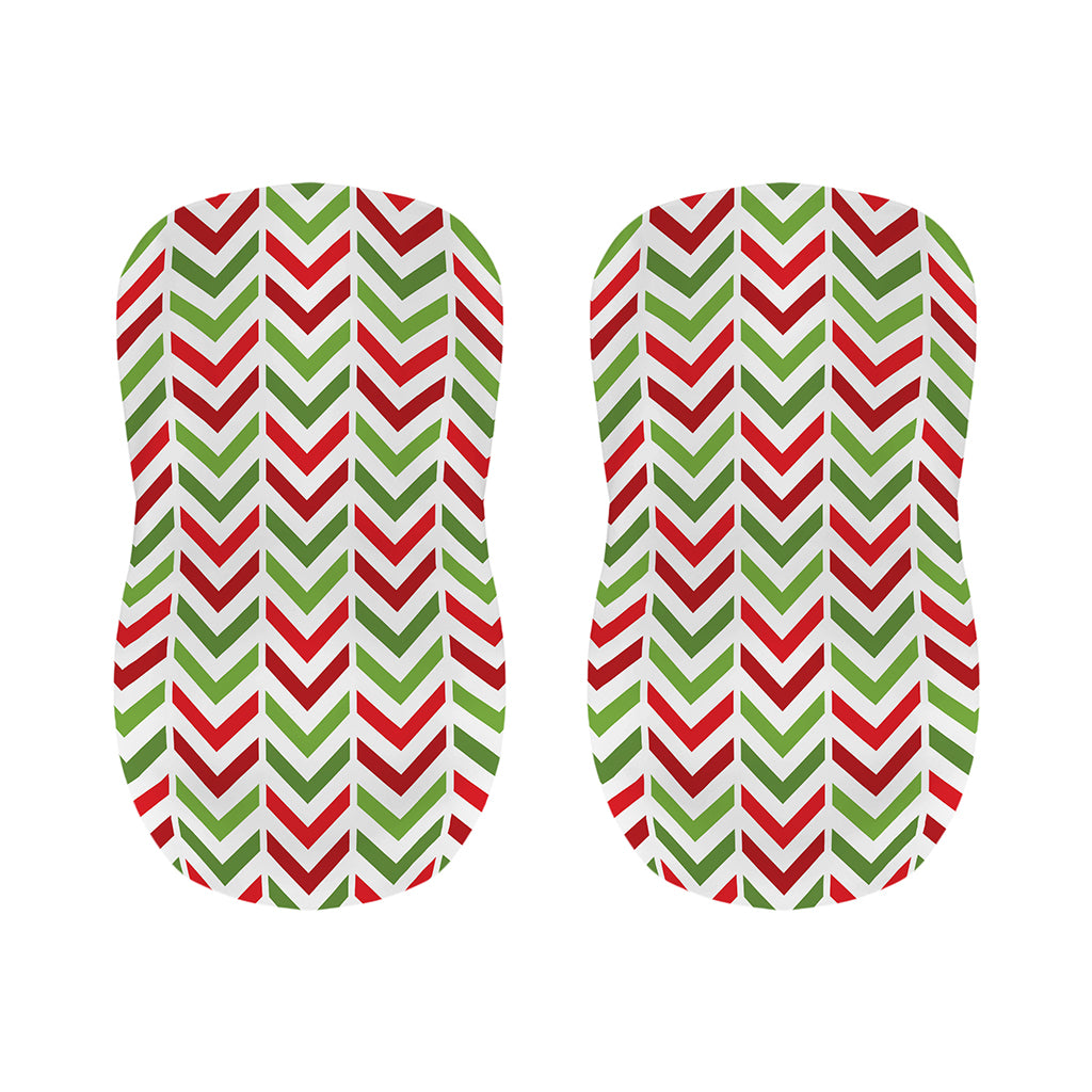 Zigzag Merry Christmas Pattern Print Bar Stool Covers