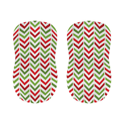 Zigzag Merry Christmas Pattern Print Bar Stool Covers