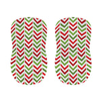 Zigzag Merry Christmas Pattern Print Bar Stool Covers
