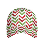 Zigzag Merry Christmas Pattern Print Baseball Cap
