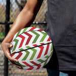 Zigzag Merry Christmas Pattern Print Basketball
