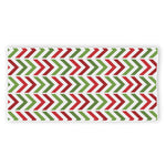 Zigzag Merry Christmas Pattern Print Beach Towel