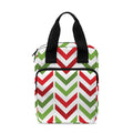 Zigzag Merry Christmas Pattern Print Bible Tote Bag