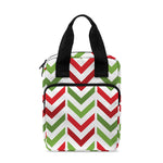 Zigzag Merry Christmas Pattern Print Bible Tote Bag
