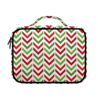Zigzag Merry Christmas Pattern Print Briefcase Bible Bag